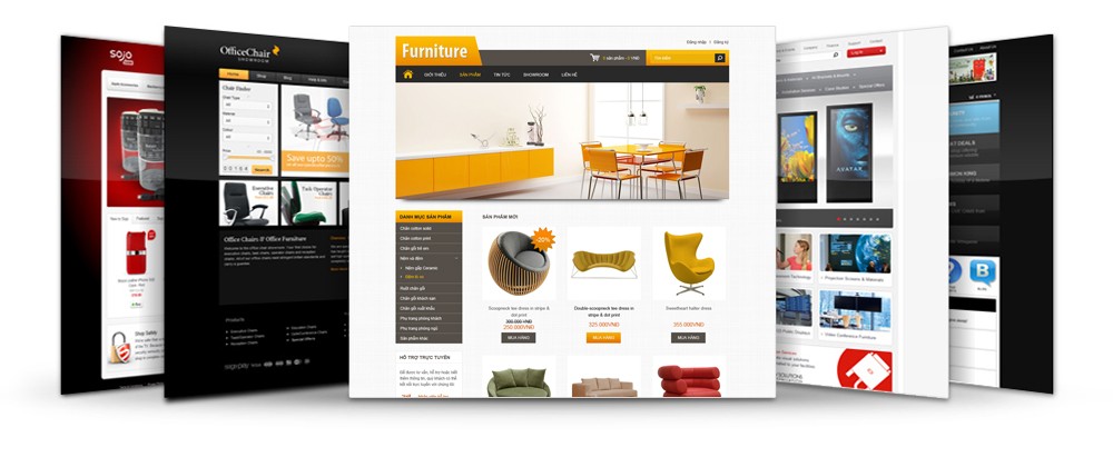 Giao diện website đẹp chuẩn SEO thân thiện Mobile