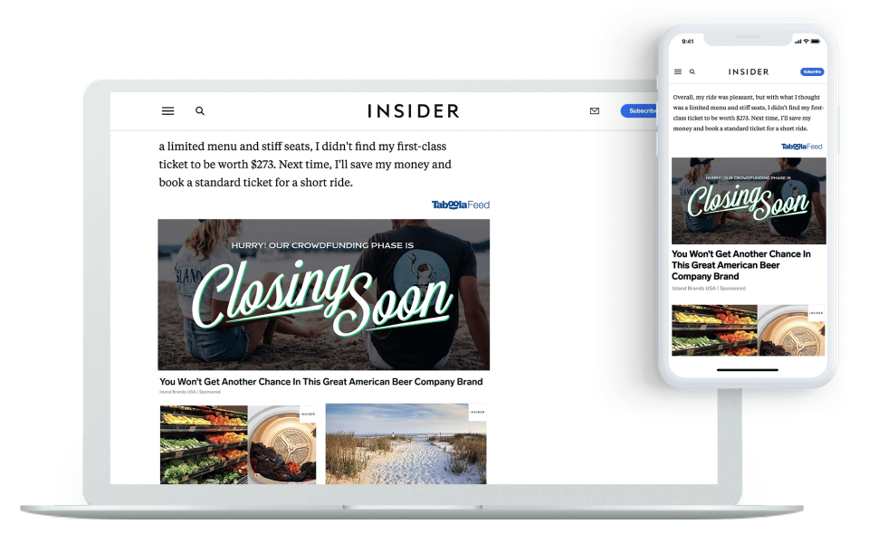 Nội dung được tài trợ của Taboola trên Insider